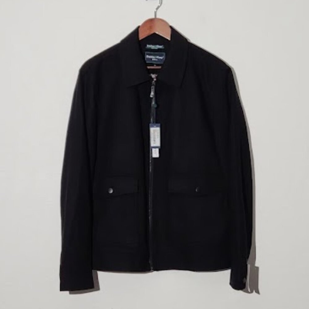 Paisley and Gray Men's Full Zip Wool Blend Jacket in Size Large